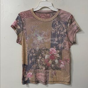 Floral Patchwork Women's Top